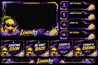 create overlays ,emotes and subbadges for twitch streamers