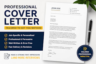 write a tailored professional cover letter