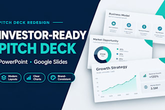 redesign your pitch deck into an investor ready presentation