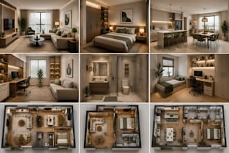 create functional space planning and realistic 3d visualization