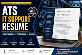 do ats IT support resume, system administrator CV and technical IT resume