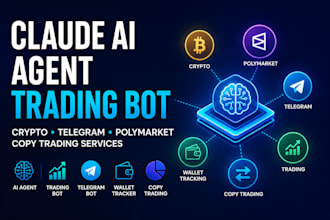claude ai agent tradingbot crypto telegram polymarket bot copy trading arbitrage