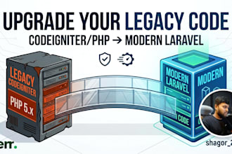 convert legacy codeigniter or PHP code to modern laravel 12