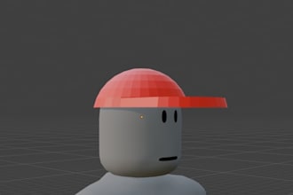 create a custom roblox accessory 3d model