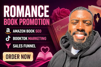 do romance book promotion amazon book seo booktok marketing sales funnel