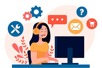 atención al cliente, soporte por chat y redacción