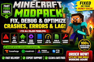fix minecraft mods java debug minecraft plugin forge fabric modpack server crash