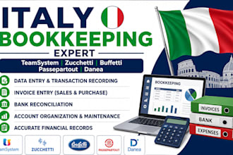 do italy bookkeeping in teamsystem, zucchetti, buffetti, passepartout and danea
