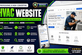 design hvac website hvac contractor website heating cooling ac repair website