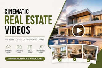 do ai real estate videos, property tours and listing editing video real estate