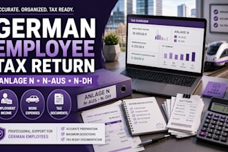 prepare german employee tax return for anlage n n aus and n dh
