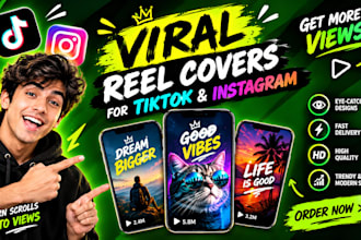 design eye catching tiktok and instagram reel covers