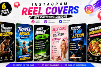 design viral tiktok and instagram reel covers