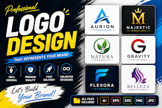 create a modern custom logo and brand identity