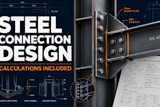 design steel connections with structural calculations