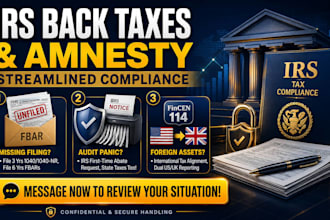do irs back taxes unfiled tax returns and streamlined offshore