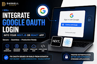 integrate google oauth login into your nextjs or react app