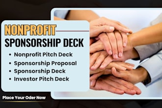 nonprofit fundrasing deck sponsorship pitch deck sponsorship proposal pitch deck