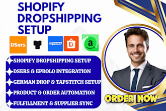 setup shopify dropshipping dser eprolo reputon german drop tapstitch fforder