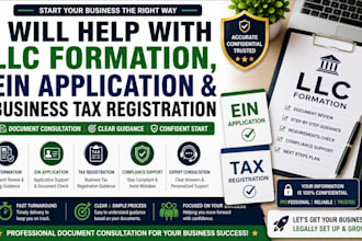 help with llc formation ein application and business tax registration