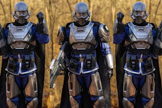 create custom cosplay creation wearable fantasy game armor props design for con