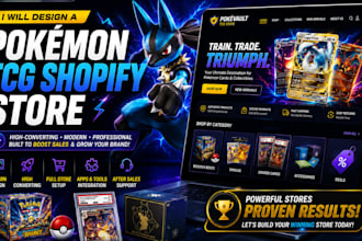 pokemon shopify store trading card website tcg pokemon website game card store