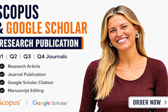 write publish research article on scopus, q1, q2, q3, q4 google scholar citation
