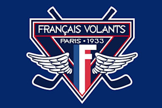 design aesthetics paris ice hockey team logo