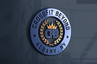 design strong crossfit gym beyond logo