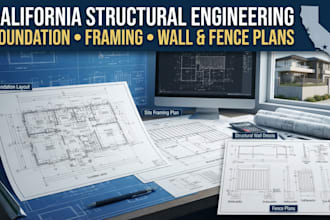 california structural engineering foundation layout site framing plan wall fence