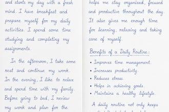 do handwritten notes, assignments and documents into digital text