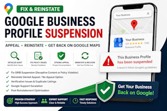 fix google business profile suspension gmb reinstate recover gmb suspension