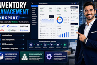 setup cin7 fishbowl katana sortly vtiger brightpearl inventory CRM odoo oracle