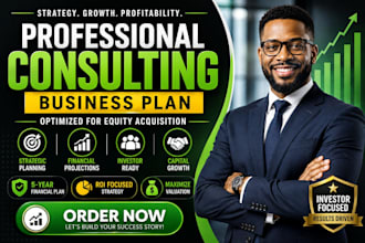 write a consulting firm business plan optimized for equity acquisition