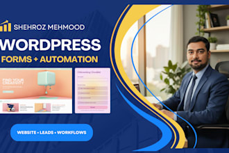 build wordpress website with custom forms and automation