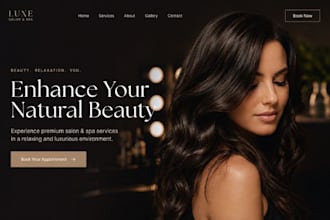 design wix salon website spa website beauty website med spa website