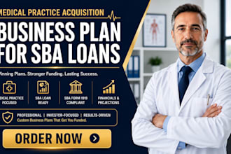 write a medical practice acquisition business plan for sba loans