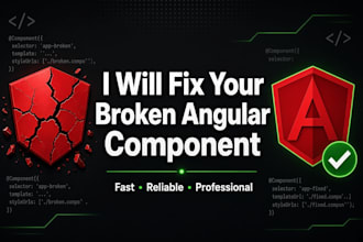 fix your broken angular component