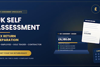 prepare your UK self assessment tax return for self employed income
