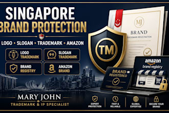 register singapore trademark logo slogan brand registry amazon brand registry