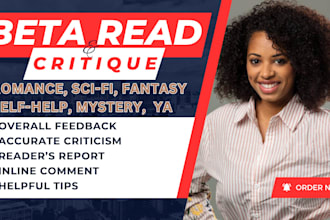 beta read, critique romance fantasy scifi novel beta reader, fiction beta reader