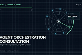 consult on ai agent orchestration and multi agent system design