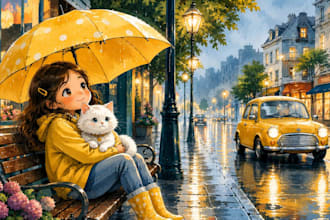 children story book illustration watercolor kids book 3d illustration book cover