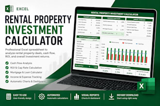 create a rental property investment calculator in excel