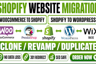 shopify store migration wordpress to shopify woocommerce to shopify migration