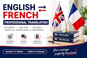 translate english to french and french to english