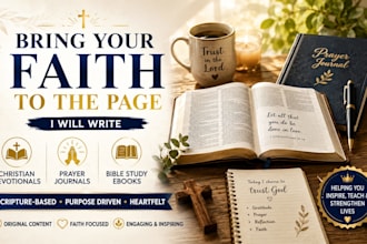 write christian devotionals prayer journals and bible study ebooks