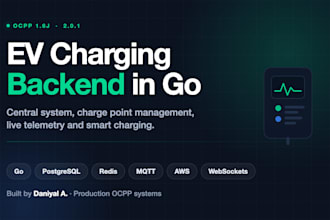 build an ocpp backend for your ev charging network in go