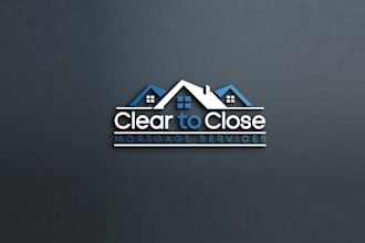 design owned start company logo with mortgage theme property