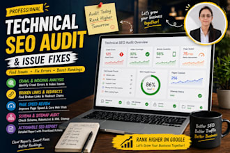do a technical SEO audit and fix website issues